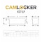 Camlocker 71in Low Profile Crossover Truck Tool Box, Gloss Black Aluminum KS71LPGB - alternate 5